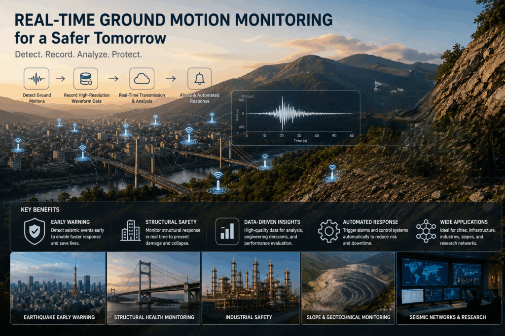 Sanlien Seismic and Vibration Monitoring Portfolio for Real-Time Monitoring & Early Warning Systems